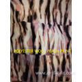 Polyester Woven Wool peach Printed Fabric